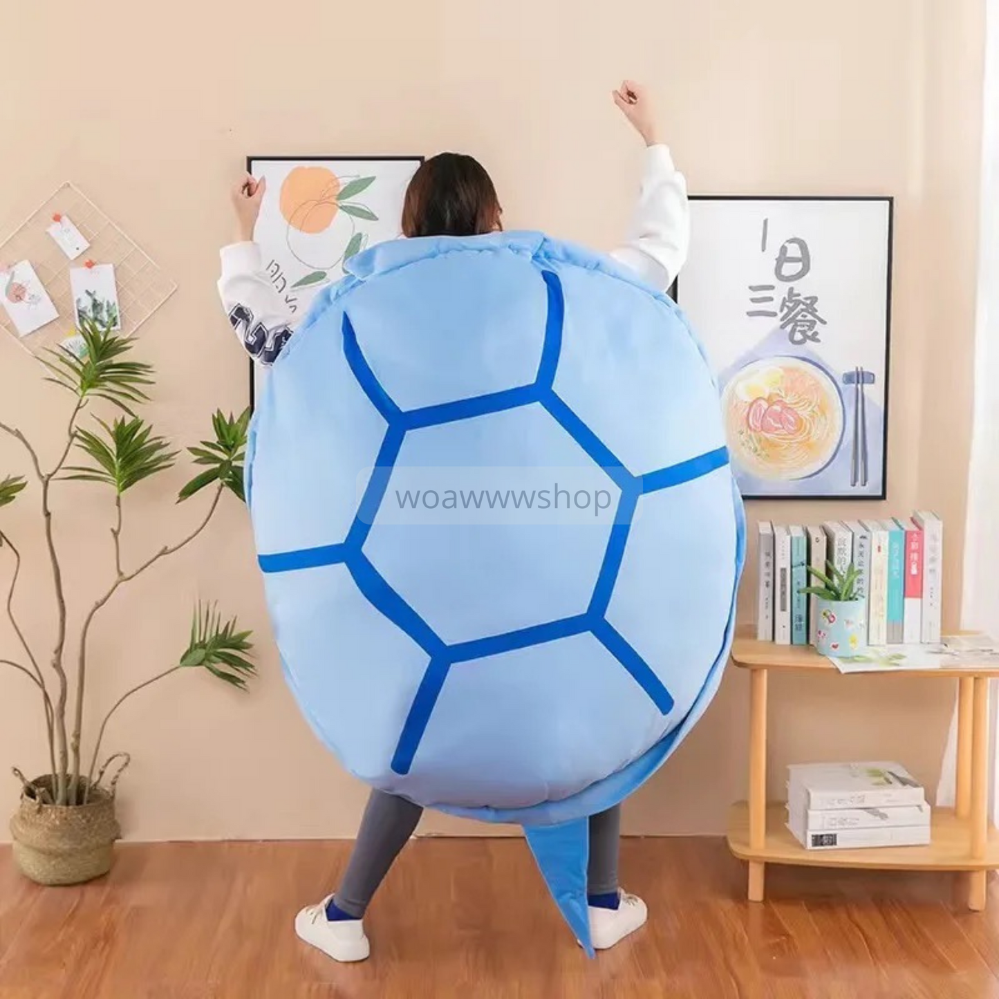 GIANT plush equippable turtle shell