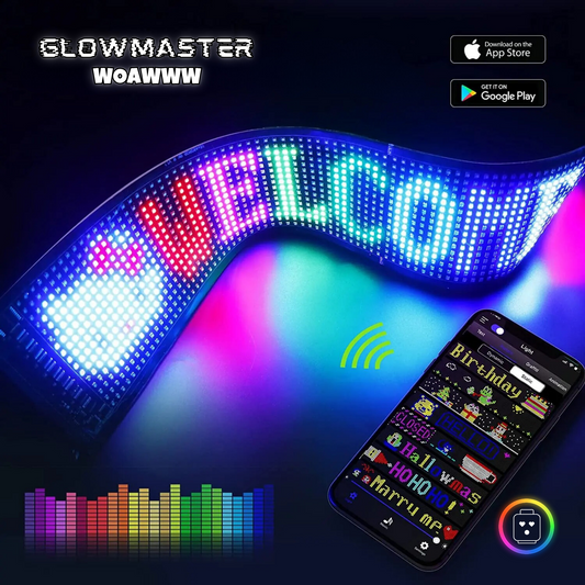 GLOWMASTER Panel letrero LED RGB flexible